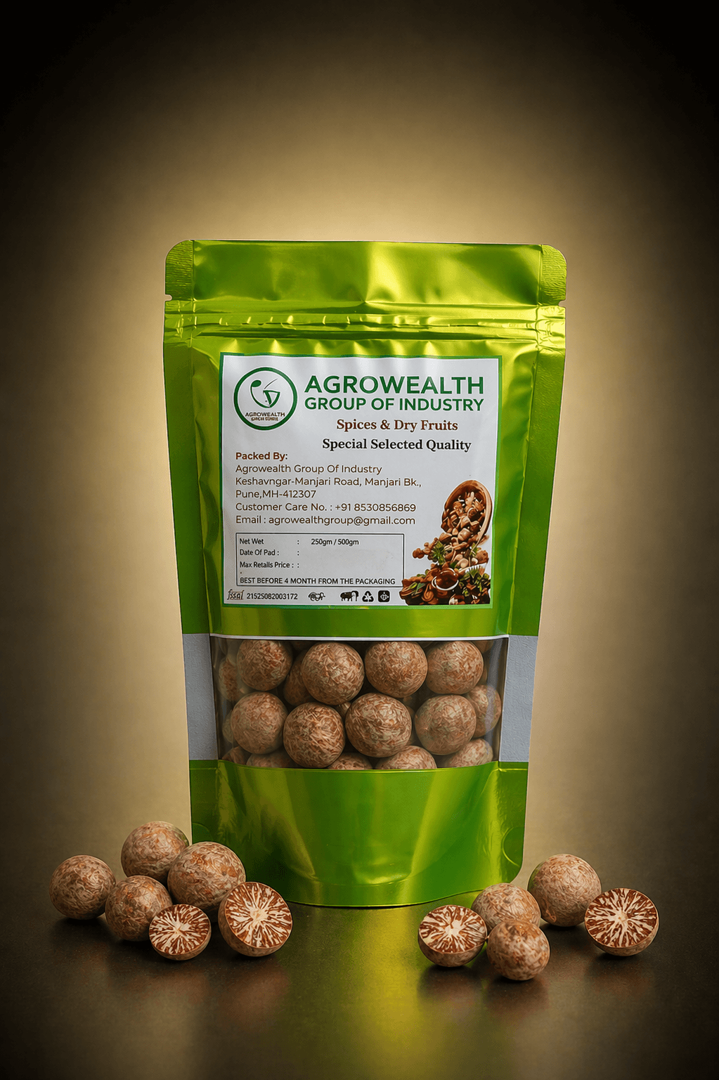 Betel nuts bulk packaging